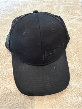 LG Black Mesh Logo Trucker Hat